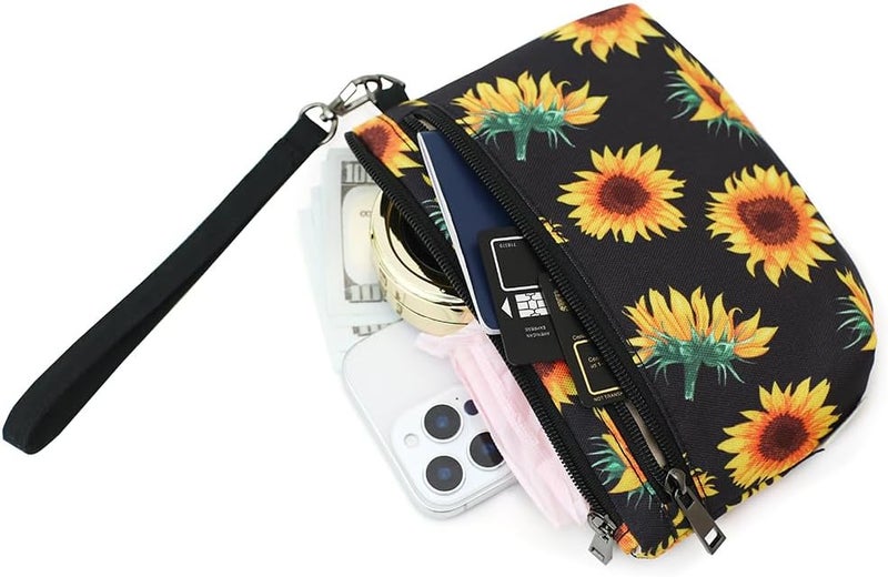 BBORGDC Small Wristlet Wallets for Women, Zip Clutch Bag with Wristlet Pouch, 3-Zipper Original Design - Image 5